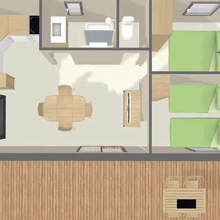 36m² Avec Terrasse Pour 5 Personnes - - Api-1-52-569 Coulon